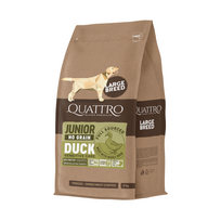 Quattro Grain Free sausas pašaras su antiena didelių veislių jauniems šunims, 12 kg