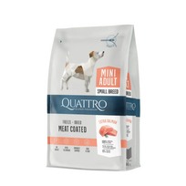 Quattro Mini Salmon sausas pašaras su lašiša mažų veislių šunims, 7 kg
