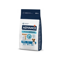 sausas maistas mazu veisliu sunims - Advance Mini Adult sausas pašaras su vištiena mažų veislių šunims, 3 kg - 1 nuotrauka