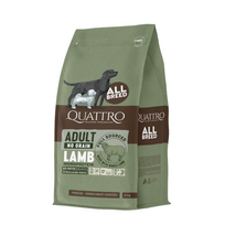 Quattro Grain Free sausas pašaras su ėriena suaugusiems šunims, 3 kg
