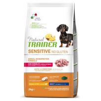 Natural Trainer Sensitive Adult Mini Rabbit sausas pašaras su triušiena šunims, 2 kg