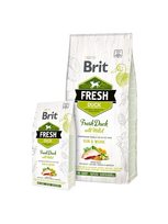 Brit Fresh Duck with Millet Active sausas maistas aktyviems šunims, 2.5 kg