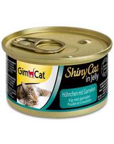 GimCat ShinyCat Jelly konservai su vištiena ir krevetėmis katėms, 70 g