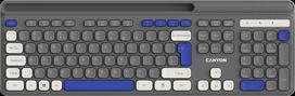 klaviatura zaidimams - CANYON keyboard HKB-W03 EN AAA Wireless Grey | CNS-HKBW03DG - 1 nuotrauka