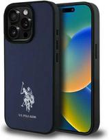 Us Polo Assn US Polo USHCP15XPGEV Apple iPhone 15 Pro Max 6,7" dėklas telefonui mėlynos spalvos Leather Embroidered DH Color