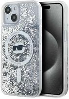iphone 13 telefono deklas karl lagerfeld - Karl Lagerfeld Liquid Glitter Choupette Head MagSafe Apple iPhone 13 - dėklas telefonui skaidrus - 1 nuotrauka