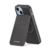 telefono pinigine iphone - 3in1 Wallet with Stand Apple iPhone 15 Plus MagSafe RFID Blocker Dux Ducis Rafi Mag - dėklas telefonui juodos spalvos - 1 nuotrauka