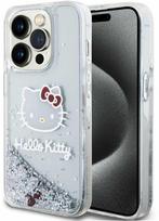 iphone 15 pro telefonai - Apple iPhone 15 Pro Hello Kitty dėklas Liquid Glitter Charms Kitty Head (HKHCP15LLIKHET) sidabrinės spalvos - 1 nuotrauka