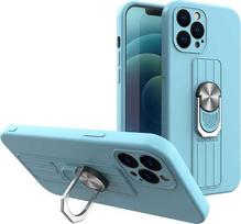 Hurtel Ring silikoninis dėklas skirtas iPhone 11 Pro, šviesiai mėlynas