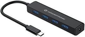 usb c 3 2 gen 2 kabelis - HUB USB Conceptronic CONCEPTRONIC USB-Hub 4-Port 3.1/C->4x3.0 o.įkroviklis sw - 1 nuotrauka