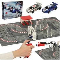 IKONKA Elektrinis policijos automobilių lenktynių trasa KX3490, 64x38,5 cm