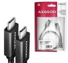 usb c 3 2 gen 2 kabelis - AXAGON BUCM32-CM15AB cable USB-C  <-> USB-C 3.2 Gen 2, 1.5m, PD 100W, 5A, 4K HD, ALU, braid, Black - 1 nuotrauka
