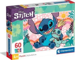 4 daliu delione - Clementoni Dėlionė Disney Stitch 60 det. 26331 - 1 nuotrauka
