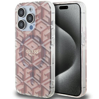 apple 15 pro max case - Dėklas GUESS GUHMP15XHGCUSTGP IPHONE 15 PRO MAX 6.7 "Rožinis/Rožinis HARDCASE IML GCUBE MAGSAFE - 1 nuotrauka