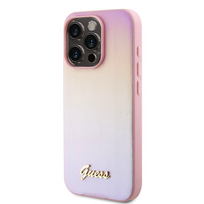 deklas iphone 15 pro guess - Dėklas GUESS GUHCP15XPSIS IPHONE 15 PRO MAX 6.7 "Rožinis/Rožinis HARDCASE SAFFIANO IRIDESCENT SCRIPT - 1 nuotrauka