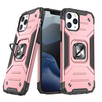 Wozinsky Ring Armor tvirtas hibridinis dėklas skirtas iPhone 13 mini, rožinis