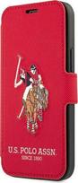 Us Polo Assn US Polo USFLBKP12MPUGFLRE Apple iPhone 12/12 Pro 6,1" dėklas telefonui raudonos spalvos book Polo Embroidery Collection