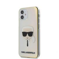 iphone 12 mini case - Dėklas Karl Lagerfeld KLHCP12SPCKHML IPHONE 12 MINI 5.4 "MULTICOLOR HARDCASE IRIDESCENT KARL`S HEAD - 1 nuotrauka