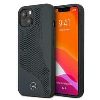 iphone 13 odinis deklas - Mercedes Benz Apple iPhone 13 Mini Mercedes dėklas odinis Perforated Area (MEHCP13SCDONA) mėlynos spalvos - 1 nuotrauka