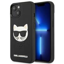 apple iphone 13 mini - Apple iPhone 13 Mini Karl Lagerfeld dėklas 3D Rubber Choupette (KLHCP13SCH3DBK) juodos spalvos - 1 nuotrauka