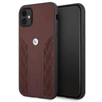 Apple iPhone 11 BMW dėklas odinis Curve Perforate (BMHCN61RSPPR) raudonos spalvos
