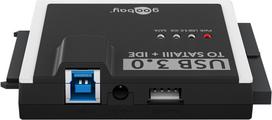 sata 3 kabelis - Goobay USB 3.2 Gen 1 HDD/SSD Adapteris IDE ir SATA (Juodas) - 1 nuotrauka