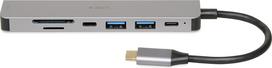iBox IUH3SL4K USB Type-C Hub 5000 Mbit/s Sidabrinis (Silver)