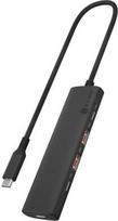 usb 4 port hub - Raidsonic 4-Port USB 3.2 Gen 2 Hub su Power Delivery IB-HUB1437-CPD Juodas (Black) - 1 nuotrauka