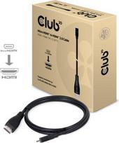 micro hdmi - Club 3D CAC-1351 Micro HDMI į HDMI 2.0 kabelis 1m (Juodas) - 1 nuotrauka