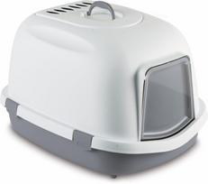 kraikas senukai - Stefanplast Uždaro tipo kačių tualetas Super Queen 590006GPI, balta/pilka - 1 nuotrauka