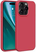 iphone 15 pro telefonai - Telforceone silikoninis dėklas, skirtas Apple iPhone 15 Pro Max 6.7" aviečių - 1 nuotrauka