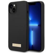 iphone 15 plus silicone case - Dėklas GUESS GUHMP14MSBPLK IPHONE 14 PLUS / 15 PLUS 6.7 "Juodas / Juodas HARD CASE SILICONE PLATE MAGSAFE LOGO - 1 nuotrauka