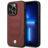 apple leather case with magsafe iphone 14 pro max - Apple iPhone 14 Pro Max BMW odinis dėklas Seats Pattern MagSafe MagSafe (BMHMP14X22RPSR) burgundy - 1 nuotrauka