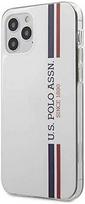 Us Polo Assn US Polo USHCP12MPCUSSWH Apple iPhone 12/12 Pro 6,1" dėklas telefonui baltos spalvos Tricolor Collection
