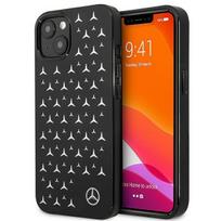 dekliukas iphone 13 mini - Mercedes Benz Apple iPhone 13 Mini Mercedes dėklas Sidabrinis Stars Pattern (MEHCP13SESPBK) juodos spalvos - 1 nuotrauka