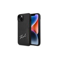 telefono deklas karl lagerfeld - Dėklas Apple iPhone 14 Plus Karl Lagerfeld Signature Logo Cardslot (KLHCP14MCSSK) juodos spalvos - 1 nuotrauka