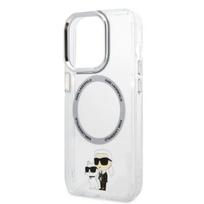 deklas apple iphone 14 - Apple iPhone 14 Pro Karl Lagerfeld dėklas IML NFT Karl&Choupette Magsafe (KLHMP14LHNKCIT) skaidrus - 1 nuotrauka