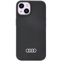 iphone 14 silikoninis deklas - Apple iPhone 14 Audi silikoninis dėklas (AU-LSRIP14-Q3/D1-BK) juodos spalvos - 1 nuotrauka