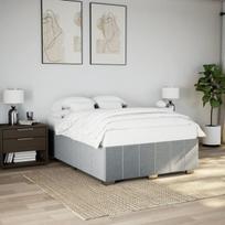 vidaXL Lovos rėmas be čiužinio, šviesiai pilkas (Light Grey), 160x200 cm, audinys
