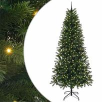 dirbtine eglute su led - Dirbtinė Kalėdų eglutė Vidaxl, 240 cm, Žalia (Green), su 300 LED, PE ir PVC - 2 nuotrauka
