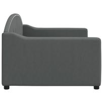 lova sofa 90x200 - vidaXL Sofa, tamsiai pilkos spalvos, 90x200cm, audinys - 4 nuotrauka