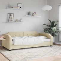 Sofa-lova vidaXL, 100x200 cm, smėlio spalvos