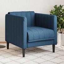 Fotelis VLX Cube 282147, mėlynas, 54 cm x 69 cm x 71 cm
