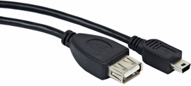 Gembird Cable USB to USB-mini Black 0.15m