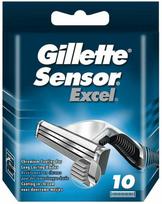 skustuvo gillette galvutes - Gillette Sensor Excel skustuvo peiliukai -  10 vnt. - 1 nuotrauka