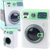 LEAN Toys Žaislinė skalbimo mašina, balta žalia (White Green)