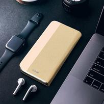 Huawei P30 Lite SENSITIVE Knygų Dėklas - Auksinis (Gold)
