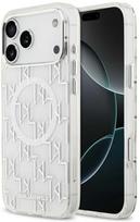 Karl Lagerfeld IML KL Monogram MagSafe dėklas skirtas Apple iPhone 17 Pro Max baltos spalvos