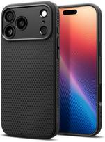 iphone telefonai - Dėklas SPIGEN case LIQUID AIR for IPHONE 17 Pro Max matte juodas - 1 nuotrauka