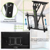 Techly ICA-PLB 060M Sieninis televizoriaus laikiklis 32-75", Juodas (Black)